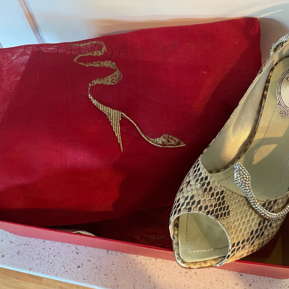 Rene Caovilla snake pumps
